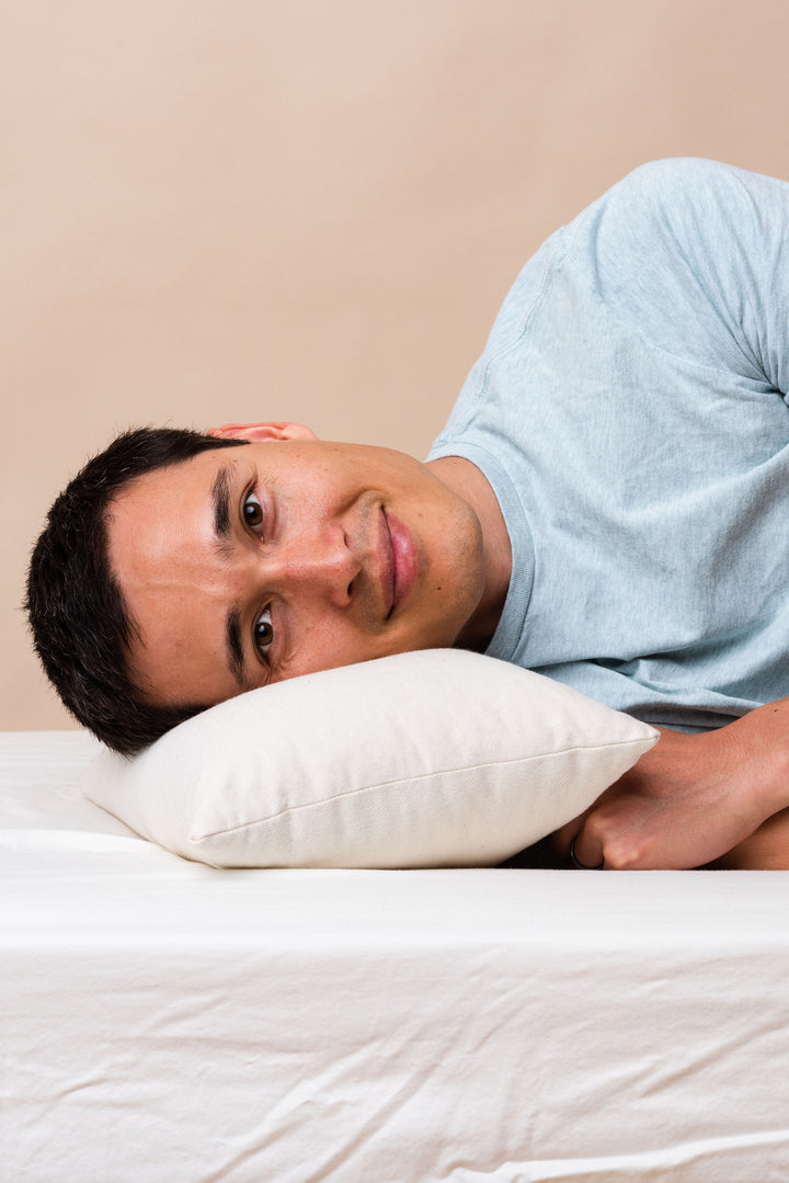 Sleeping cool with a buckwheat pillow