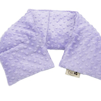 organic flaxseed ComfyWrap heat wrap in purple