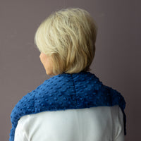 organic flaxseed ComfyWrap heat around shoulders